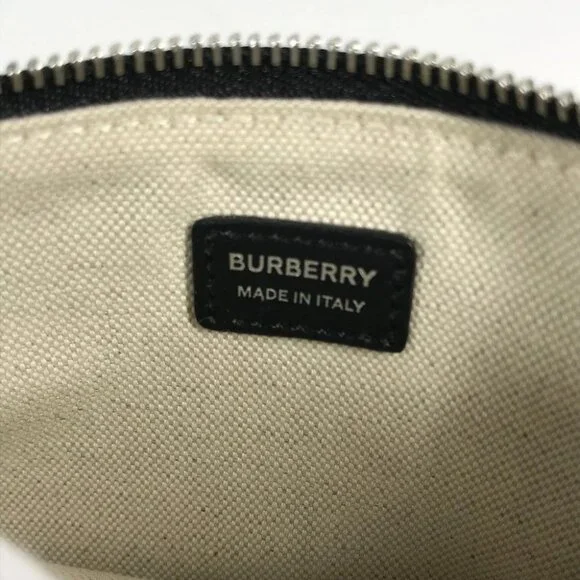 BURBERRY 8037549 Logo LOVE Makeup pouch coin purse Clutch bag Pouch Unused - Picture 10 of 14